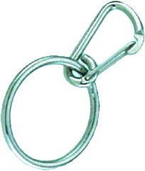 SPRING HOOK WITH ROUND RING