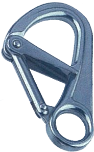 SPRING HOOK WITH DOUBLE  LOCKING EQUIPMENT