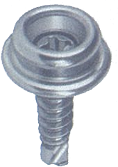 DURABLE DOT SCREW STUD WITH STAINLESS STEEL SCREW DRILLING, BRASS NICKEL FINISH