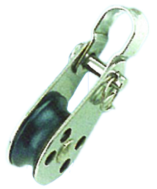PULLEY BLOCK TYPE D (WITH BRACKET AND  PIN RIVET) NYLON SHEAVE